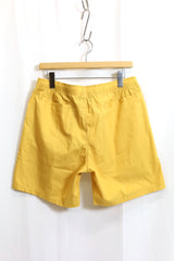 TODAY edition / Embroidery Beach Shorts-MUSTARD