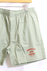 TODAY edition / Embroidery Beach Shorts-PISTACHIO