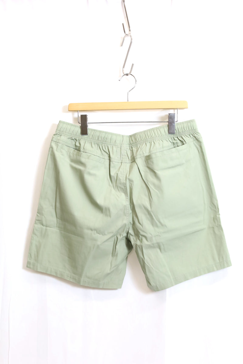 TODAY edition / Embroidery Beach Shorts-PISTACHIO