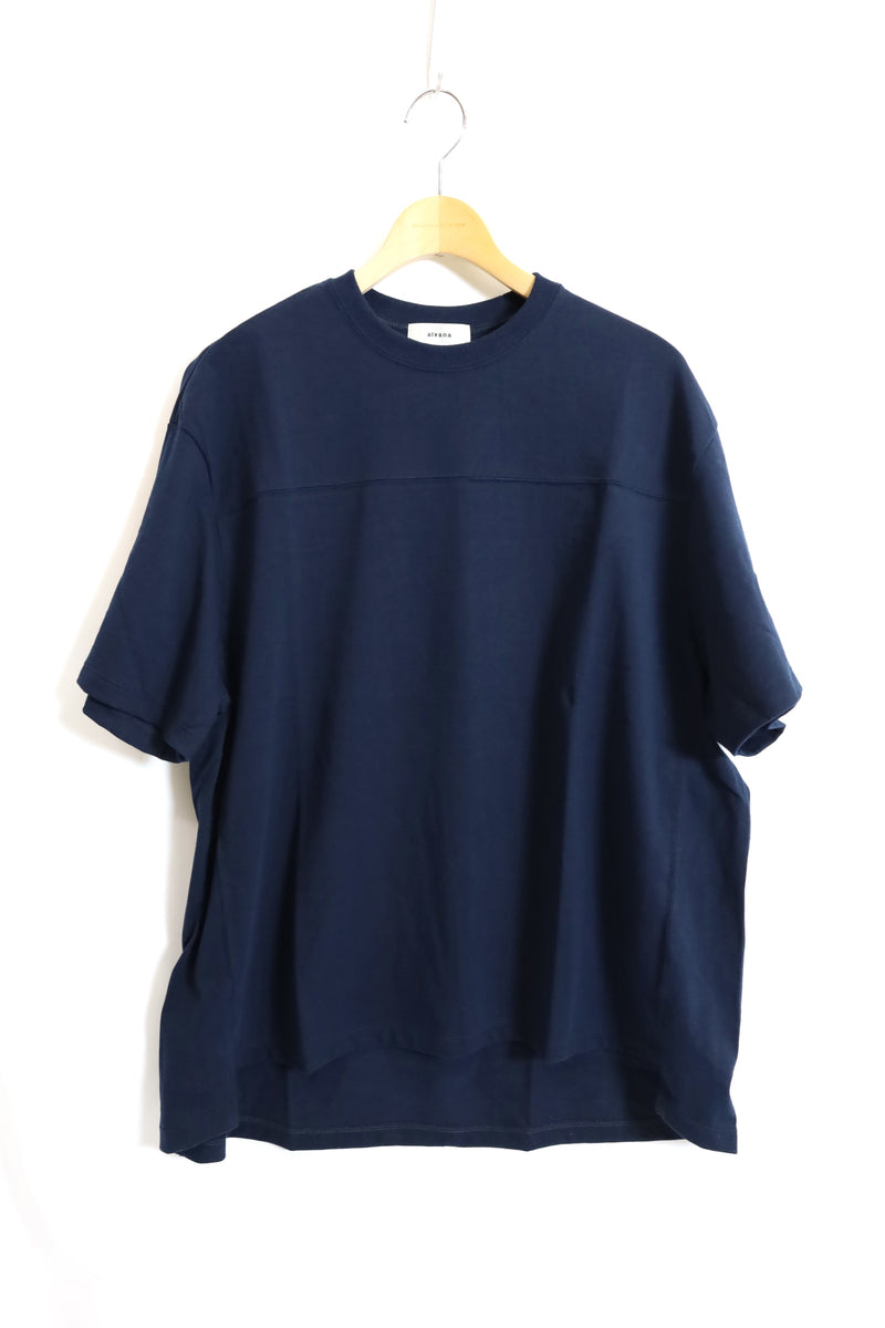 alvana / 空紡　FootBall S/S Tee Shirt - Ink Navy