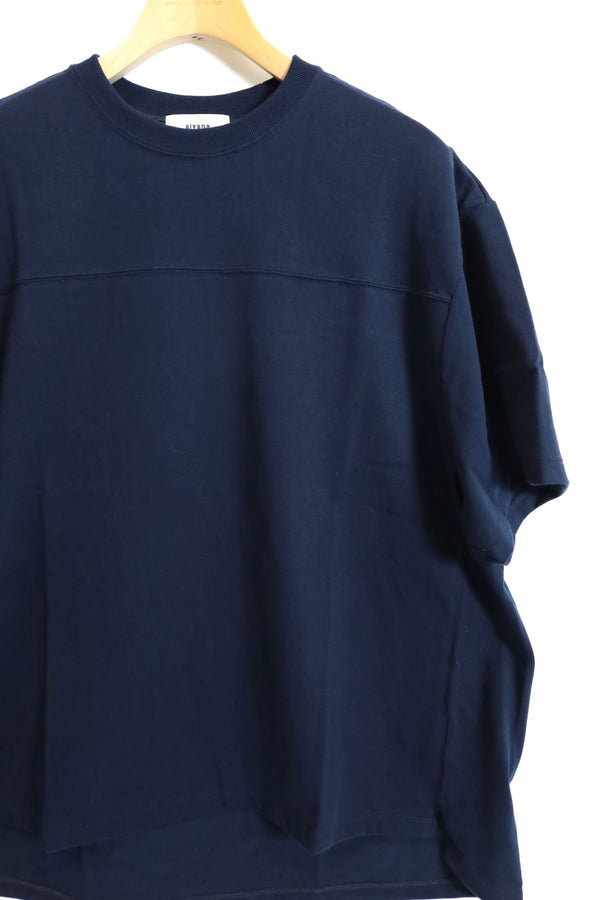 alvana / 空紡　FootBall S/S Tee Shirt - Ink Navy