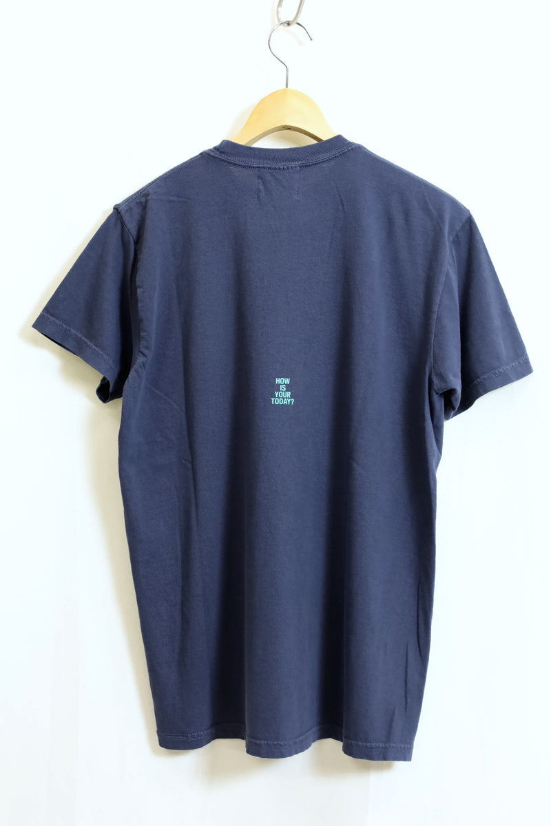 TODAY edition / Printed Ringer "NEW YORK" SS Tee - Navy