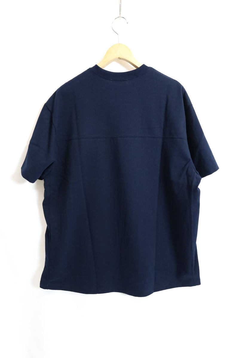 alvana / 空紡　FootBall S/S Tee Shirt - Ink Navy