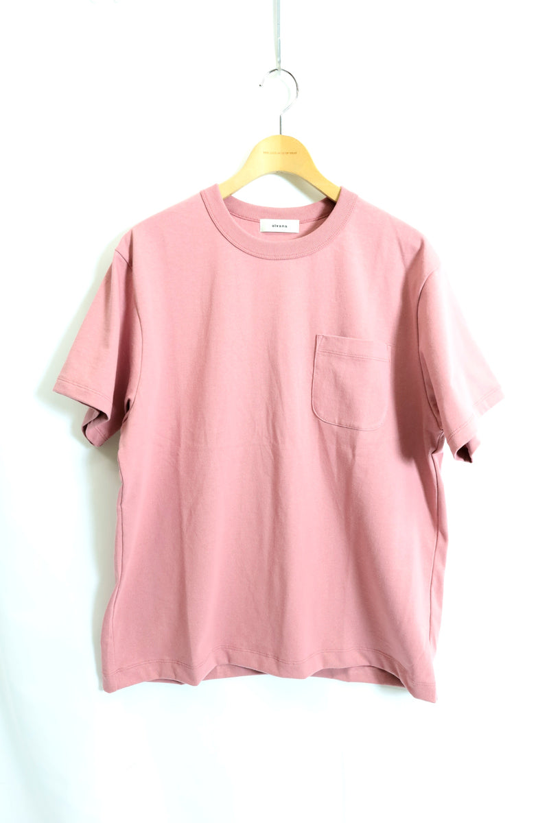 alvana / 空紡　Classic PK Tee Shirt - Vintage Pink