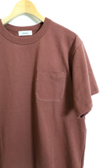 alvana / 空紡　Classic PK Tee Shirt - Red Brown