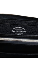 foot the coacher / Long Zip Wallet-Black Embossed/Silver