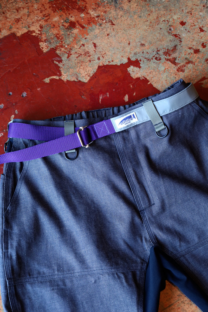 HARVESTA!HABICOL / For new denim knickers, commonly known as “hill belt” – Purple x Elephant Gray
