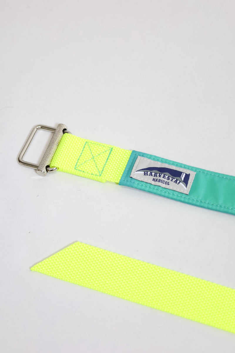 HARVESTA!HABICOL /For new denim knickers, commonly known as “hill belt” - Fluorescent yellow x emerald