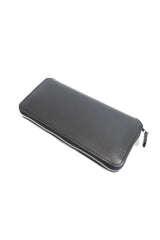 foot the coacher / Long Zip Wallet-Black Embossed/Silver