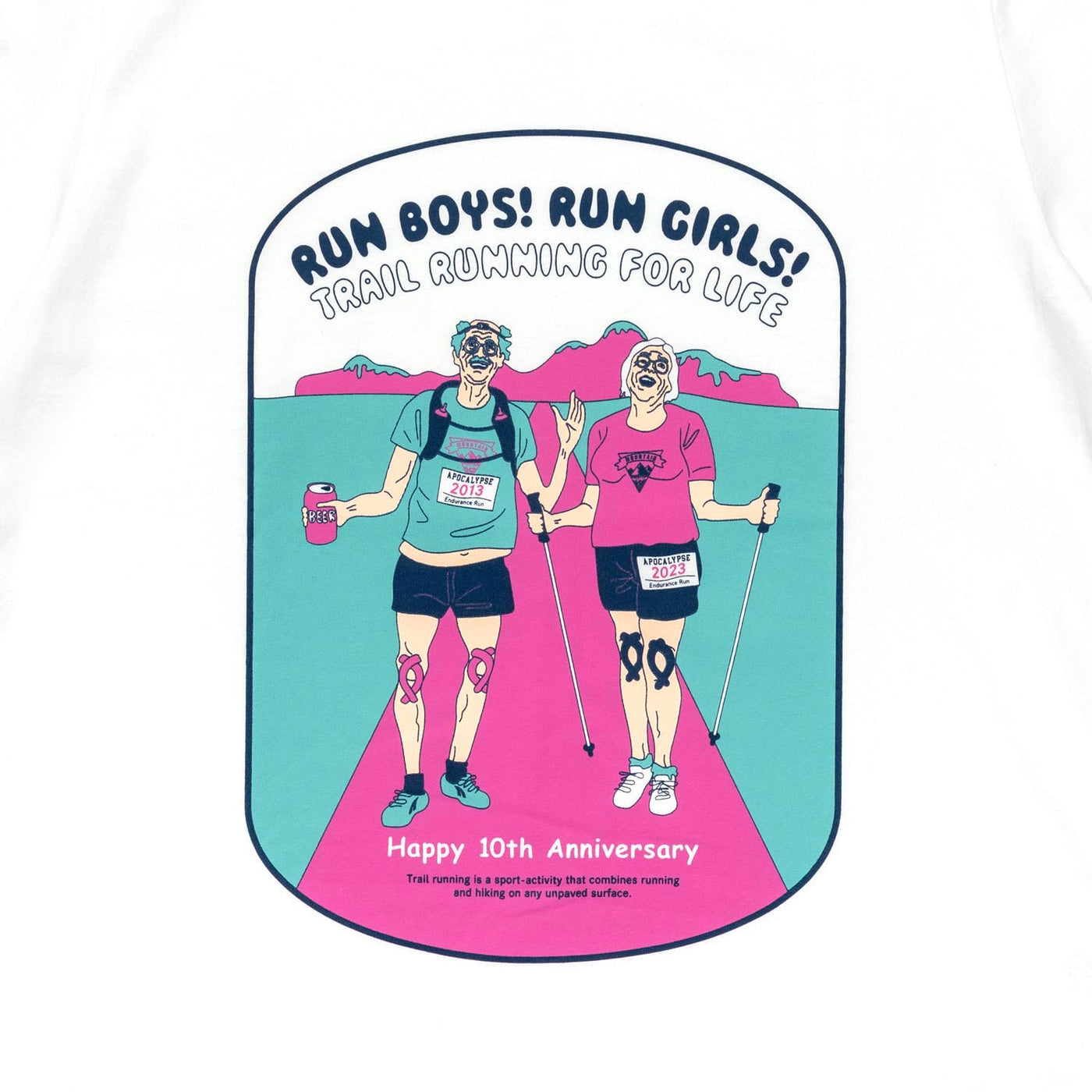 TACOMA FUJI RUN BOYS! RUN GIRLS! Tシャツ TACOMA FUJI RECORDS / RUN BOYS! RUN GIRLS! TRAIL RUNNING FOR