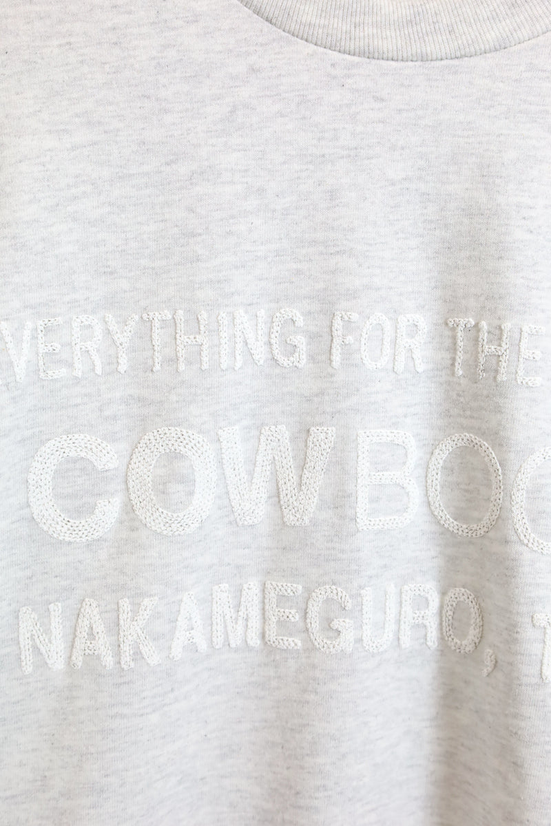 COW BOOKS / Book Vendor Long Sleeve T-shirt-（Logo/Ash)