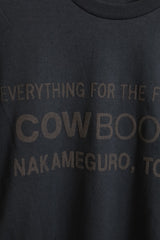 COW BOOKS / Book Vendor Long Sleeve T-shirt-（Logo/Black)
