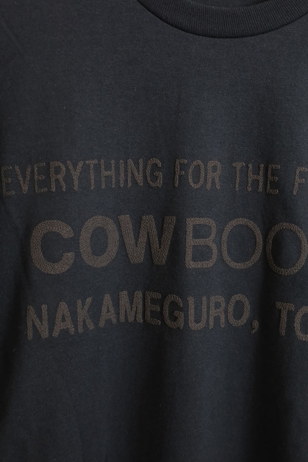 COW BOOKS / Book Vendor Long Sleeve T-shirt-（Logo/Black)