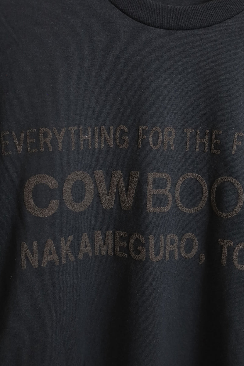 COW BOOKS / Book Vendor Long Sleeve T-shirt-（Logo/Black)
