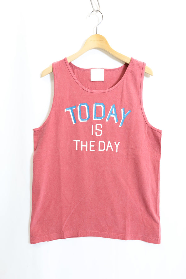TODAY edition / "TODAY" Tank Top - Red