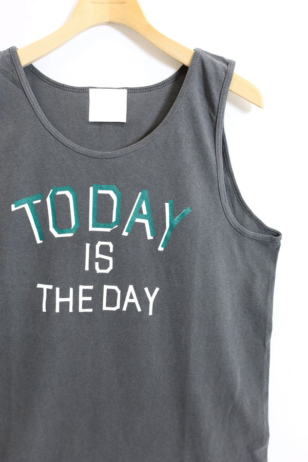 TODAY edition / "TODAY" Tank Top - Charcoal