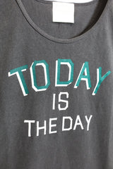TODAY edition / "TODAY" Tank Top - Charcoal
