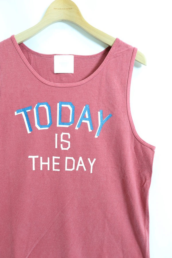 TODAY edition / "TODAY" Tank Top - Red