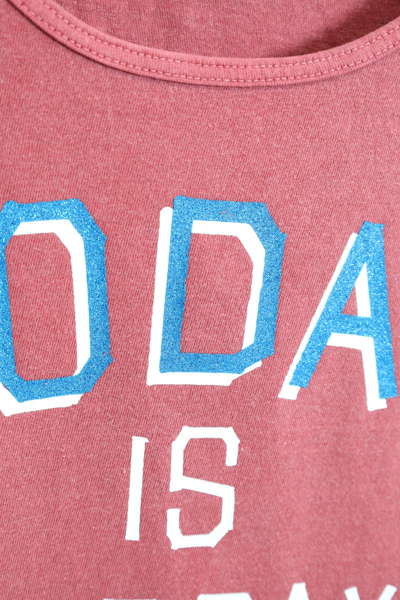 TODAY edition / "TODAY" Tank Top - Red