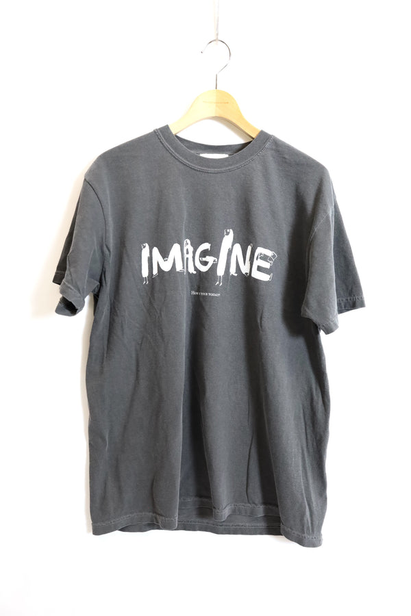 TODAY edition / "IMAGINE" SS Tee - Charcoal