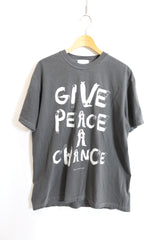 TODAY edition /"GIVE PEACE A CHANCE" SS Tee - Charcoal