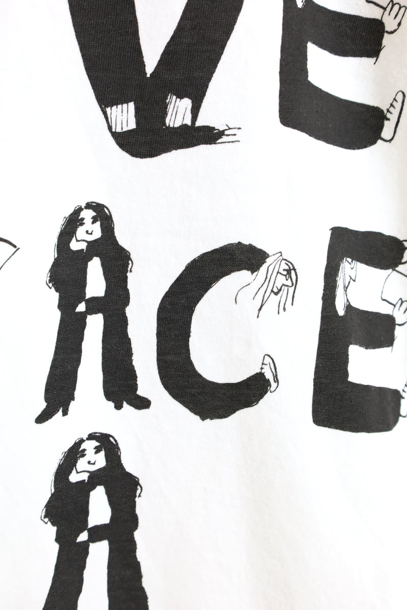 TODAY edition /"GIVE PEACE A CHANCE" SS Tee - White