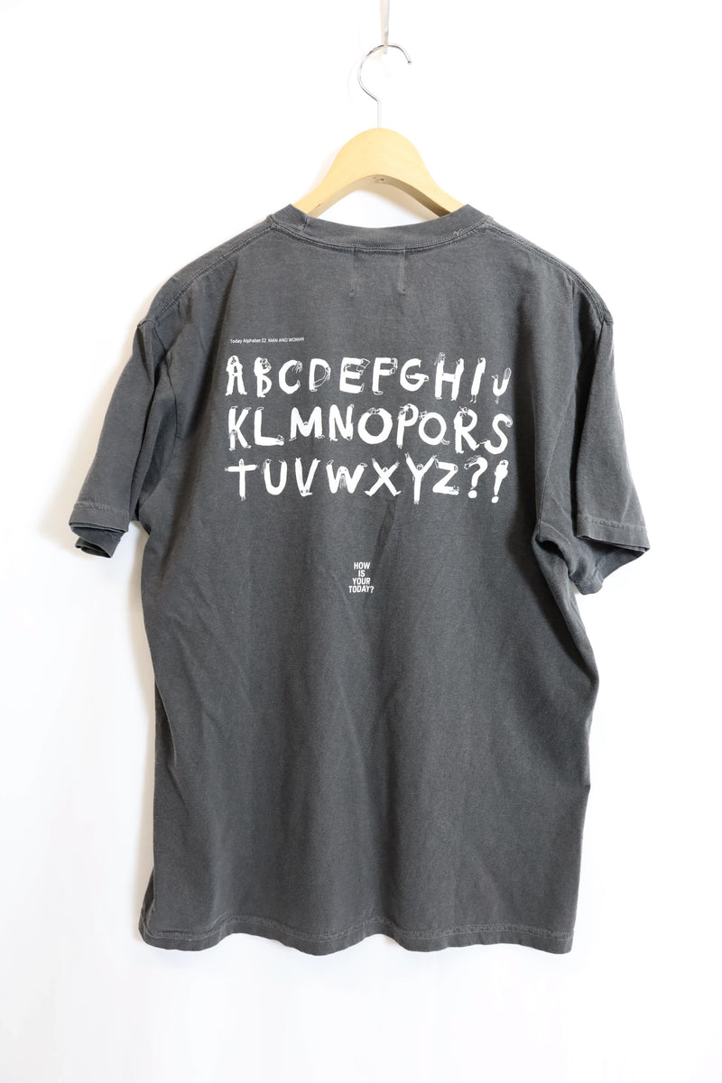 TODAY edition / "IMAGINE" SS Tee - Charcoal