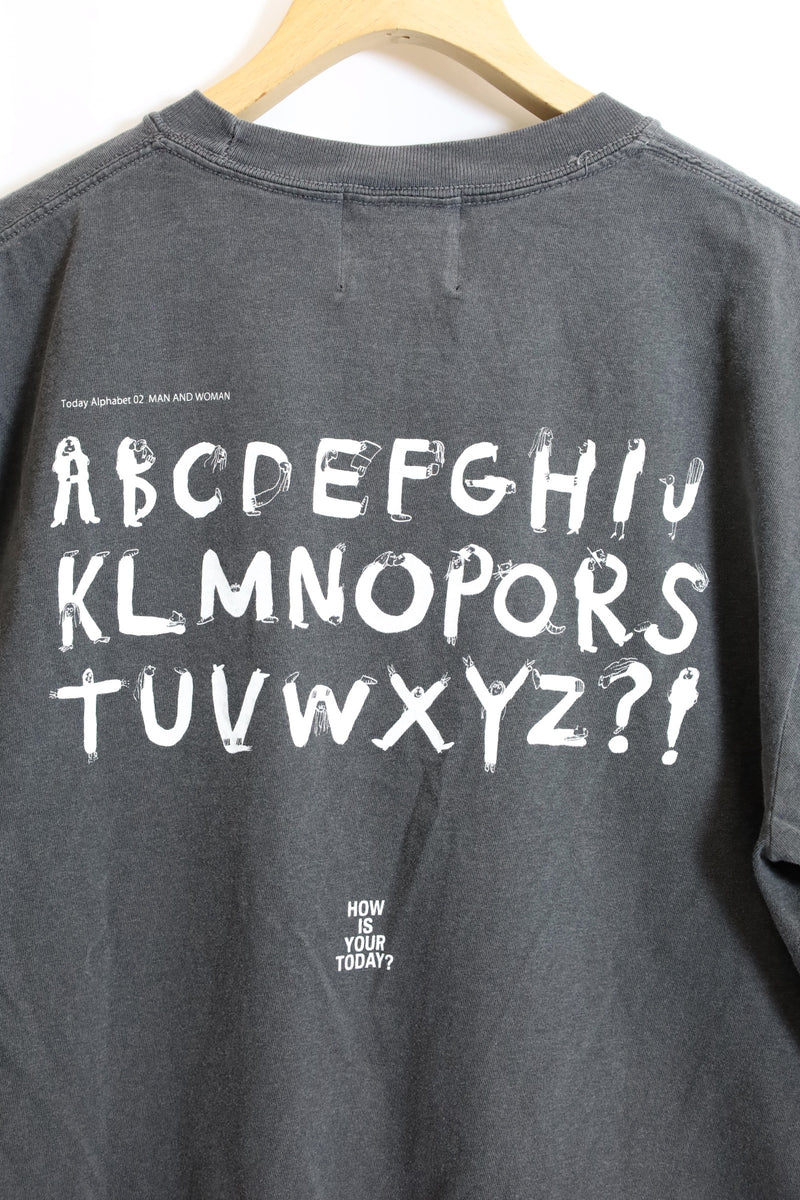 TODAY edition / "IMAGINE" SS Tee - Charcoal