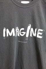 TODAY edition / "IMAGINE" SS Tee - Charcoal