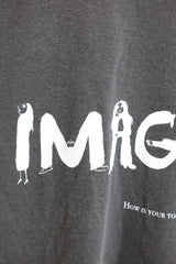 TODAY edition / "IMAGINE" SS Tee - Charcoal