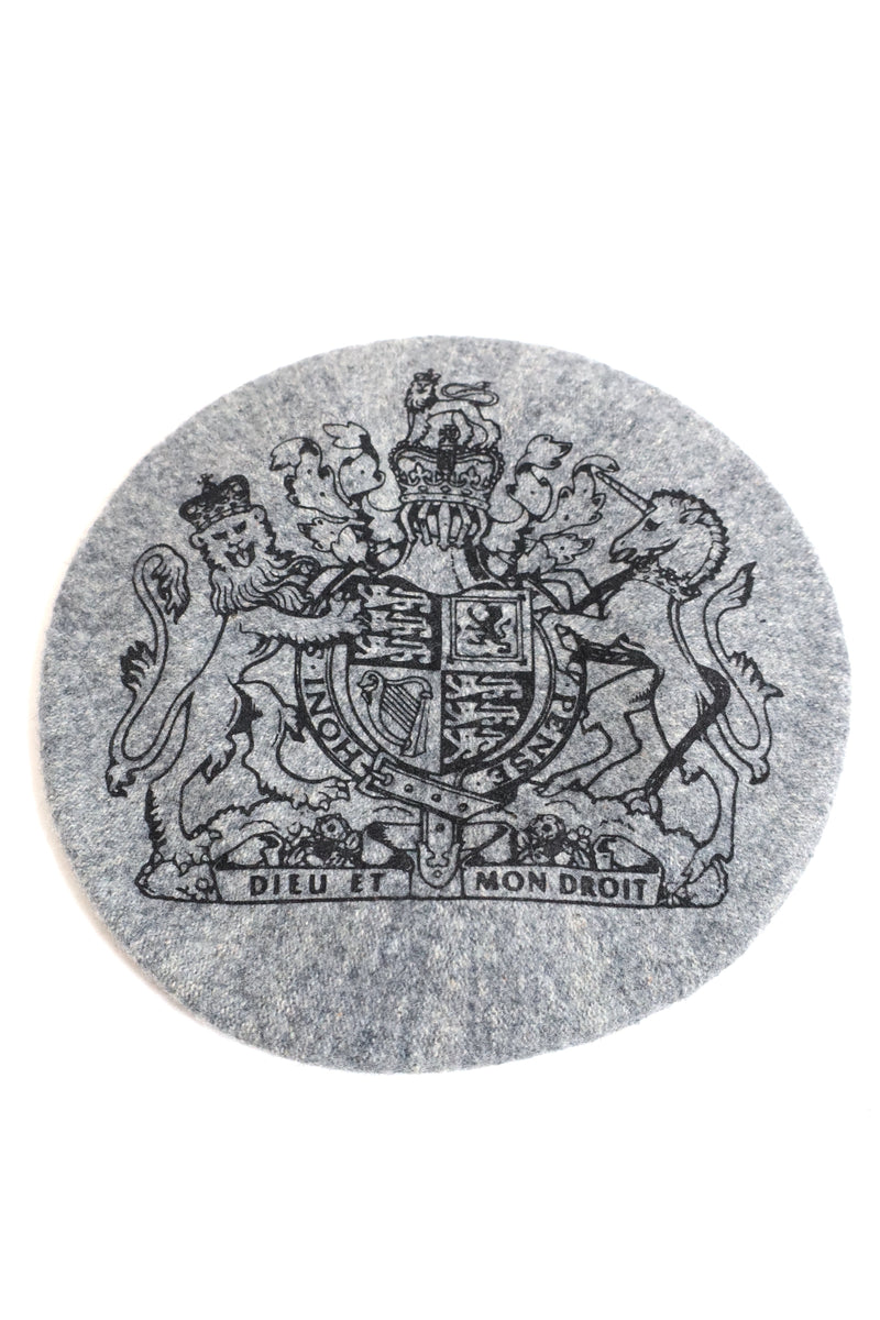 nNOo / BIG BERET UK - Emblem Print #Gray