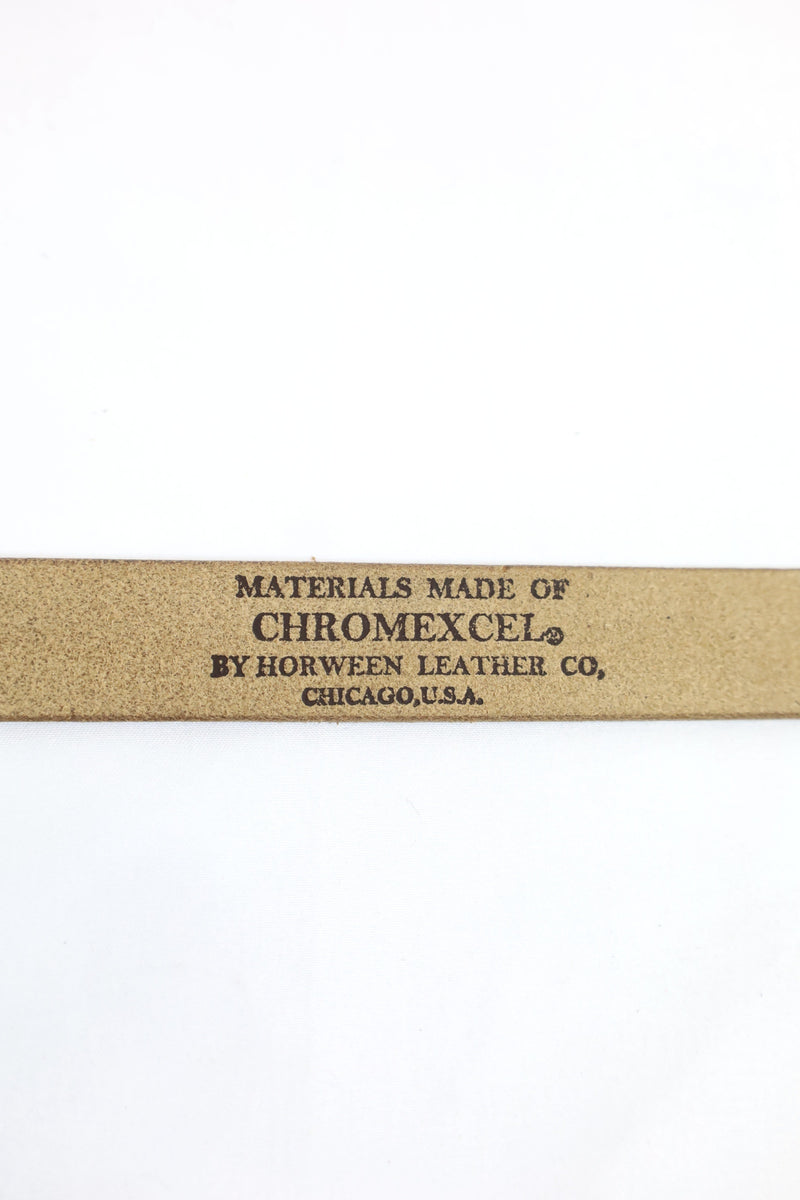 Re-ACT / Studs Sword tip Narrow Long Belt - Choco
