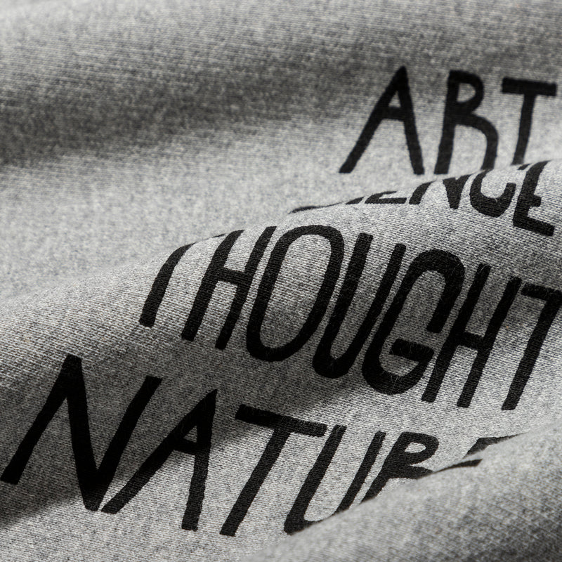 TACOMA FUJI RECORDS / Art Science Thoughts Nature SWEATSHIRT designed by Yachiyo Katsuyama - Heather Gray