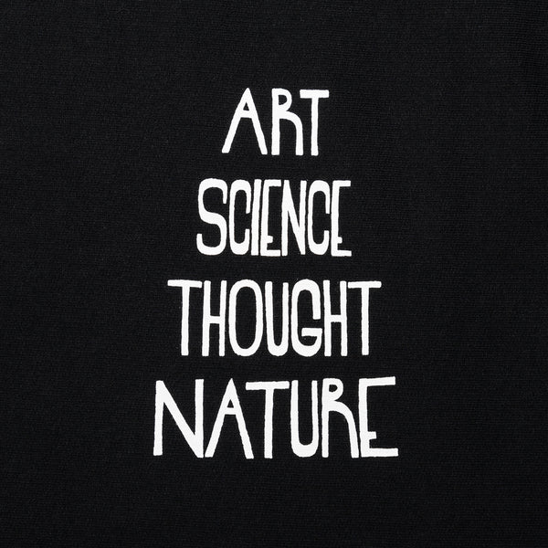 TACOMA FUJI RECORDS / Art Science Thoughts Nature SWEATSHIRT designed by Yachiyo Katsuyama - Black