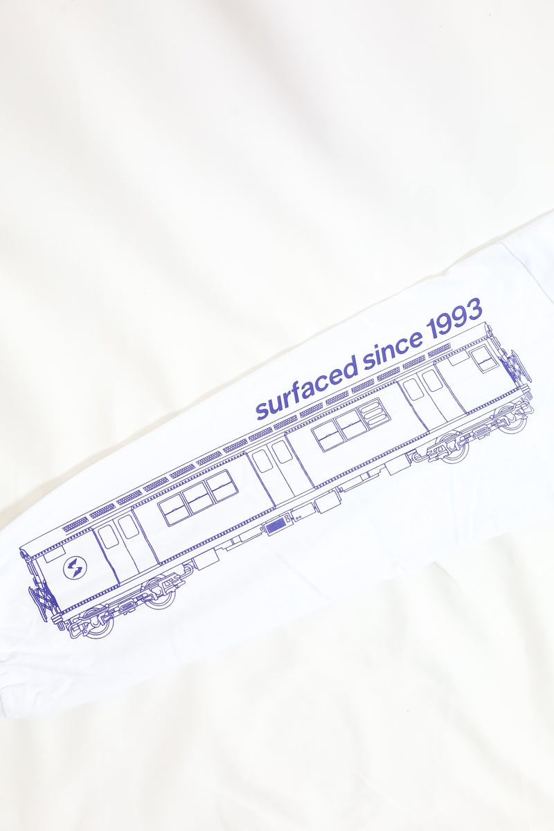 SUBWARE  / MARQUEE LOGO LONG SLEEVE TEE - WHITE