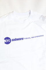 SUBWARE  / MARQUEE LOGO LONG SLEEVE TEE - WHITE