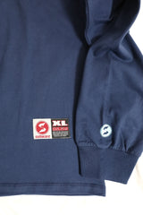 SUBWARE  / FAT CAP FILL LONG SLEEVE TEE - NAVY