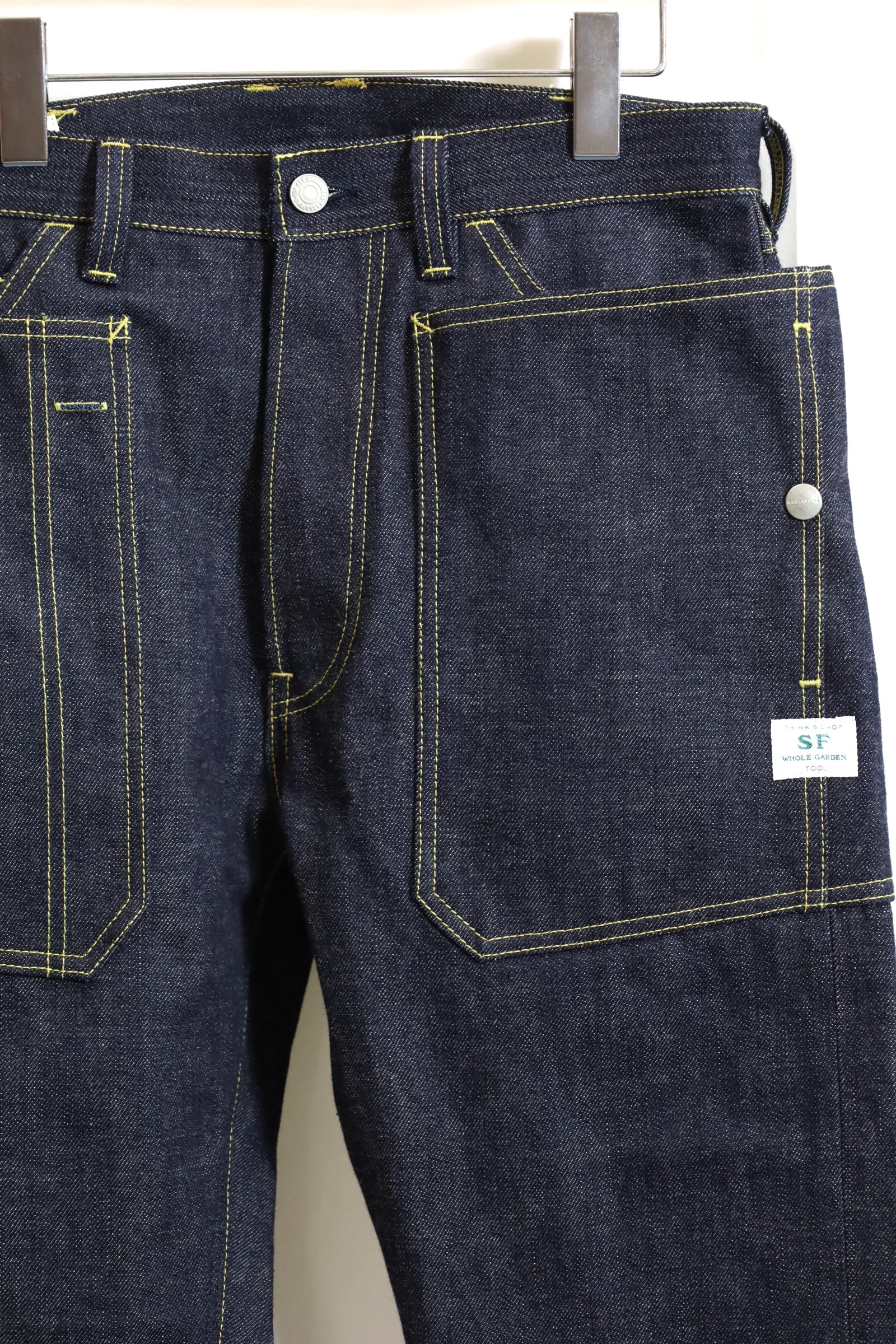 パンツ SASSAFRAS Fall Leaf R Sprayer 14oz DENIM SASSAFRAS / FALL LEAF R SPRAYER PANTS (14oz Denim) – redtriangle