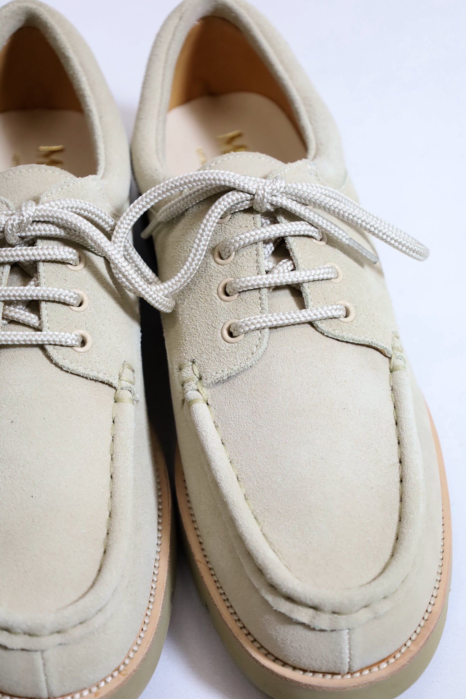 Marbot / MOCCASIN SHOES - BEIGE SUEDE – redtriangle
