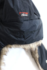 NANGA/AURORA TEX FUR FLIGHT CAP - BLACK