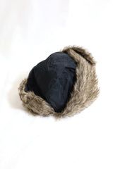 NANGA/AURORA TEX FUR FLIGHT CAP - BLACK