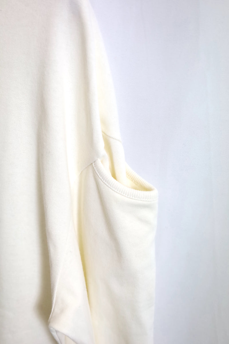 WOBURN WALK/Fisherman Boat Neck Shirt - Shirt Tail / Solid - Off White