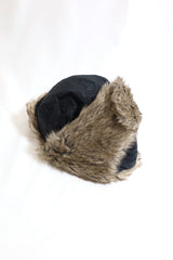 NANGA/AURORA TEX FUR FLIGHT CAP - BLACK