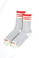 NANGA/COLOR LINE RIB 7DAYS SOCKS  - RED