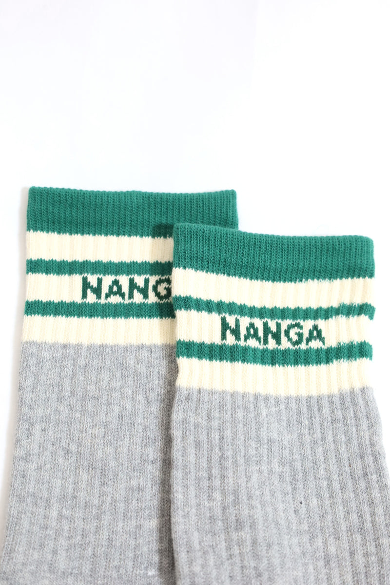 NANGA/COLOR LINE RIB 7DAYS SOCKS  - GREEN