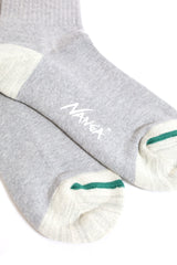NANGA/COLOR LINE RIB 7DAYS SOCKS  - GREEN