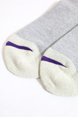 NANGA/COLOR LINE RIB 7DAYS SOCKS  - PURPLE