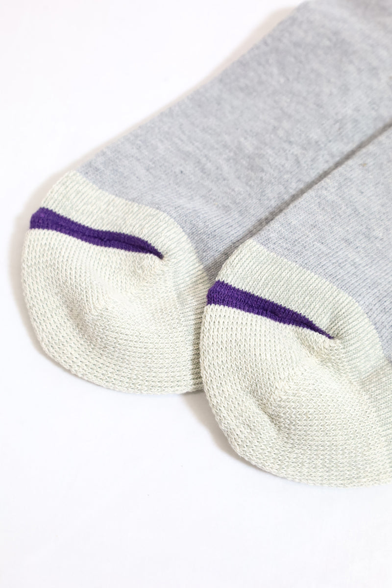 NANGA/COLOR LINE RIB 7DAYS SOCKS  - PURPLE