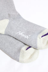 NANGA/COLOR LINE RIB 7DAYS SOCKS  - PURPLE