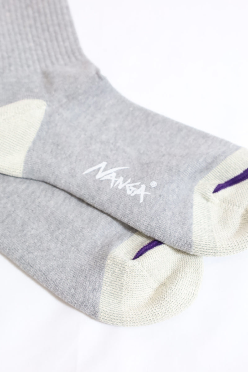 NANGA/COLOR LINE RIB 7DAYS SOCKS  - PURPLE